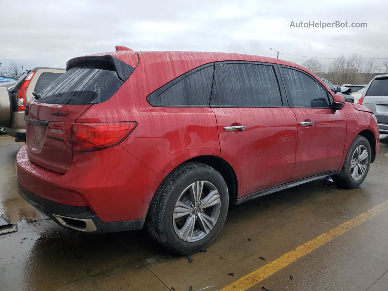 2020 Acura Mdx  Red vin: 5J8YD4H34LL036324