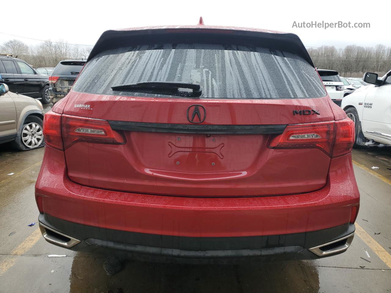 2020 Acura Mdx  Red vin: 5J8YD4H34LL036324