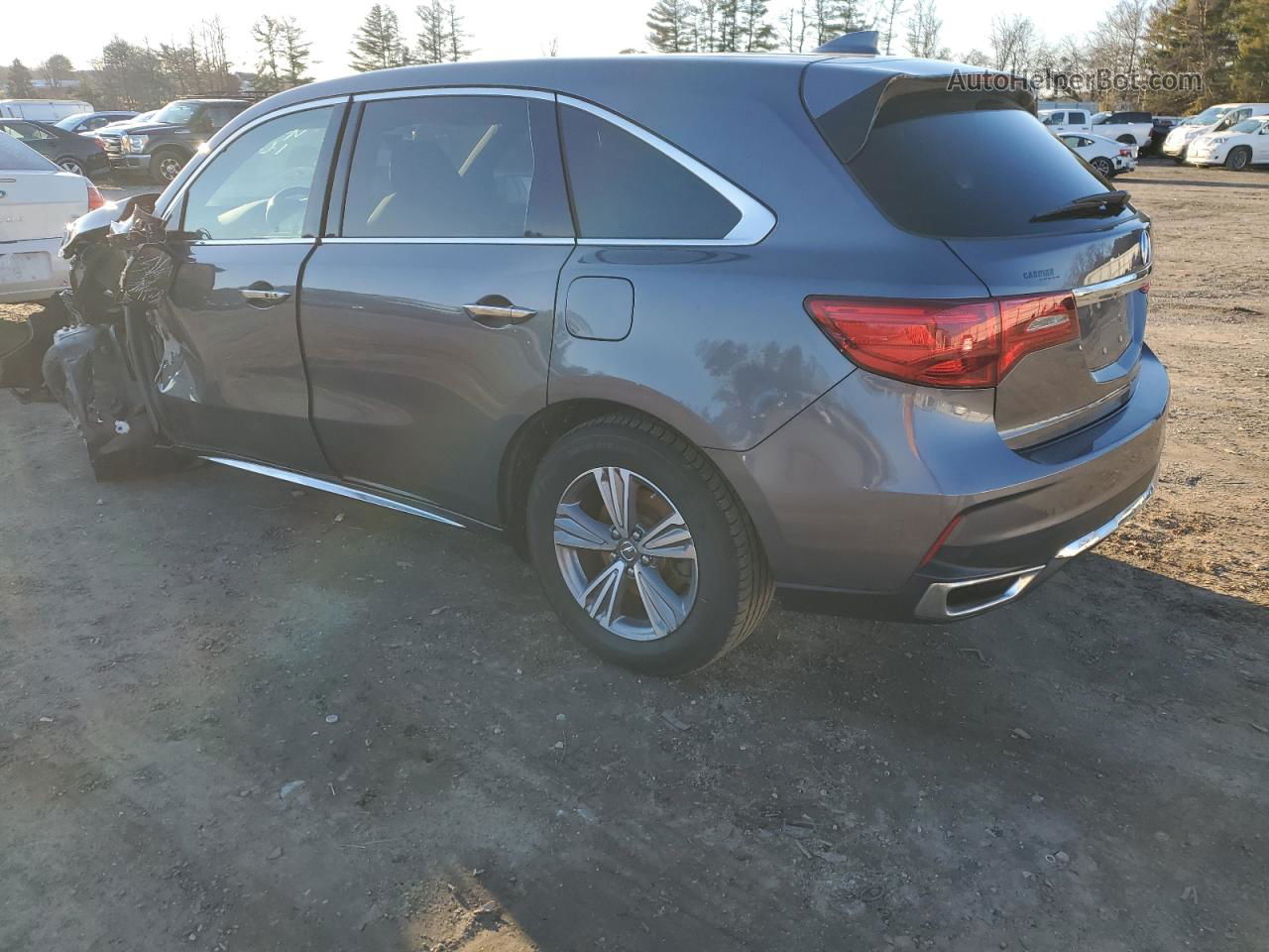 2020 Acura Mdx  Gray vin: 5J8YD4H34LL043662