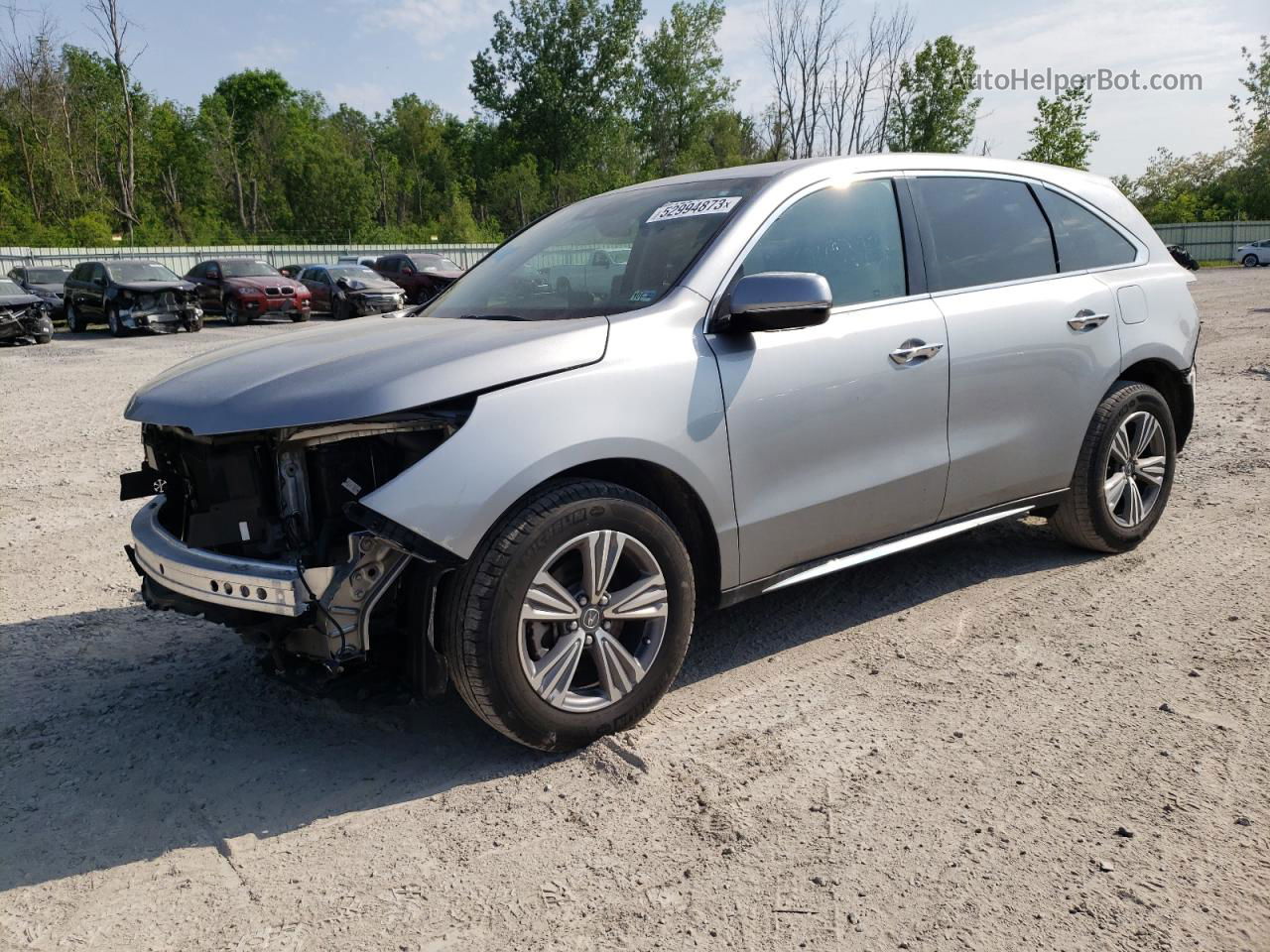 2020 Acura Mdx  Silver vin: 5J8YD4H35LL040446