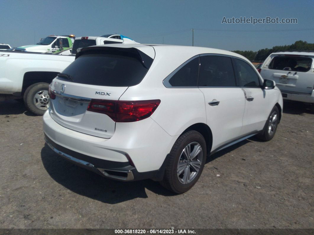 2020 Acura Mdx   White vin: 5J8YD4H36LL038236