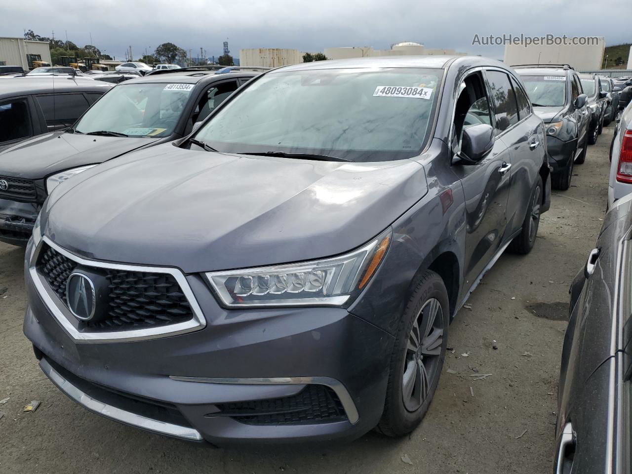 2020 Acura Mdx  Gray vin: 5J8YD4H37LL038634