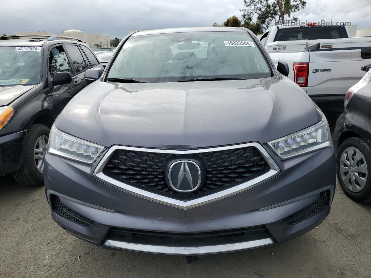 2020 Acura Mdx  Gray vin: 5J8YD4H37LL038634