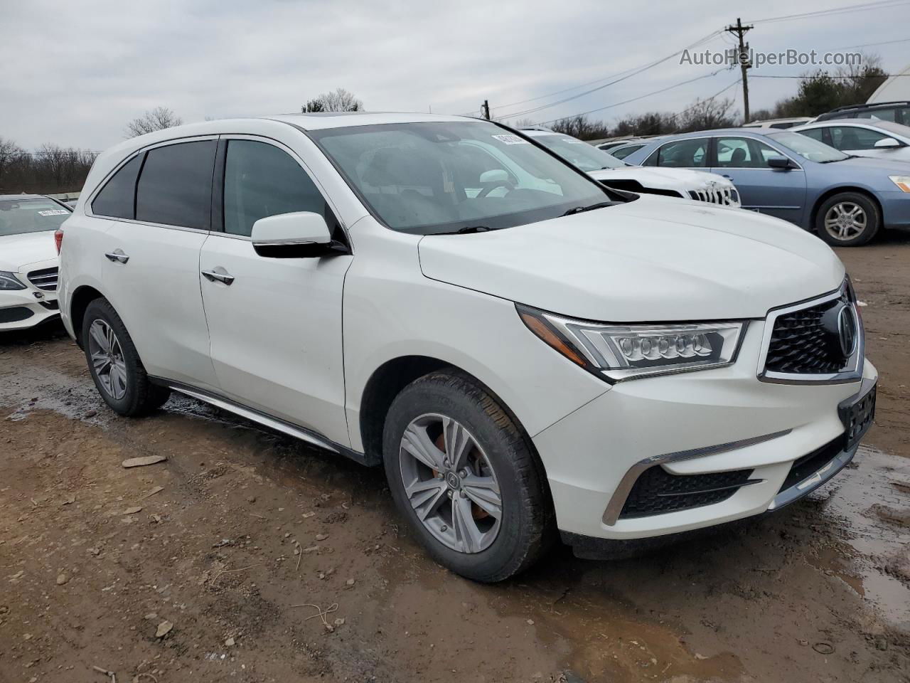 2020 Acura Mdx  White vin: 5J8YD4H38LL004802