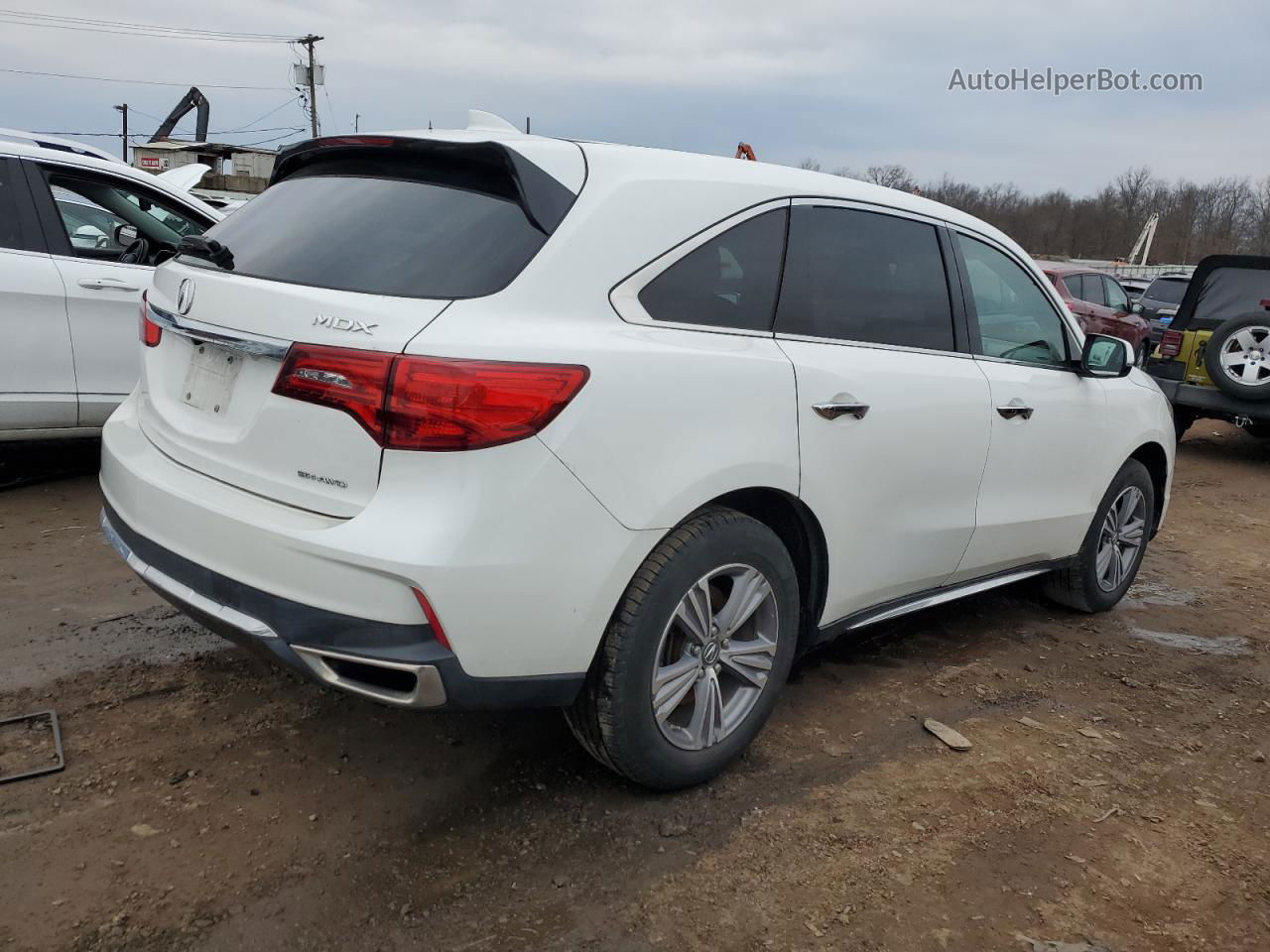 2020 Acura Mdx  White vin: 5J8YD4H38LL004802