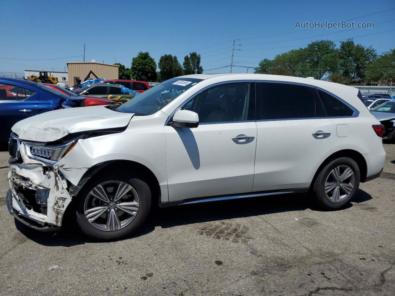 2020 Acura Mdx  White vin: 5J8YD4H39LL022161