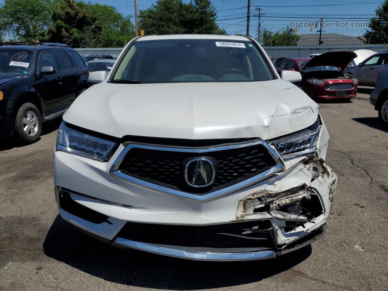 2020 Acura Mdx  White vin: 5J8YD4H39LL022161