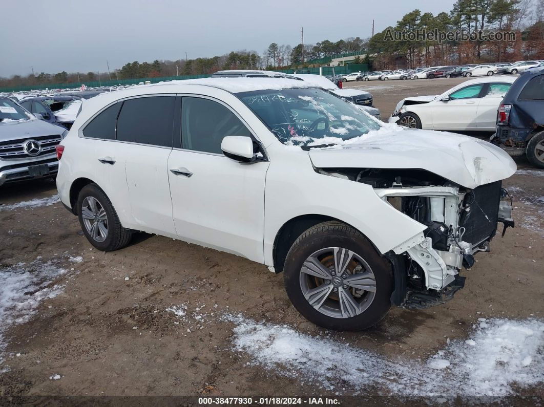 2020 Acura Mdx Standard White vin: 5J8YD4H39LL057900