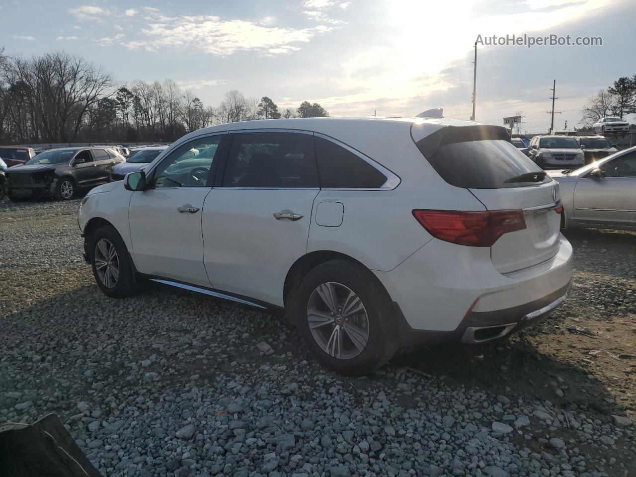 2020 Acura Mdx  White vin: 5J8YD4H3XLL028325