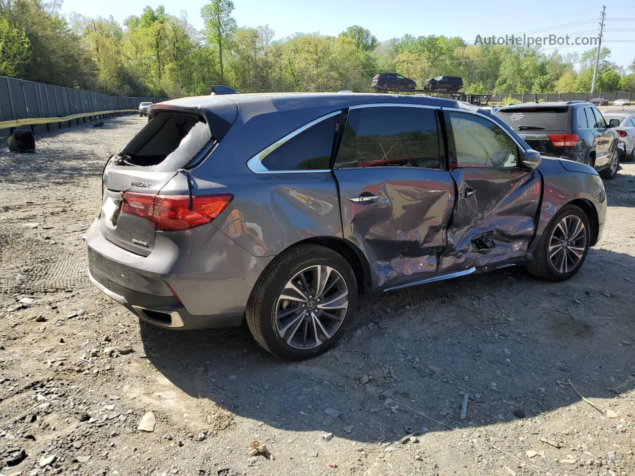 2020 Acura Mdx Technology Gray vin: 5J8YD4H50LL012166