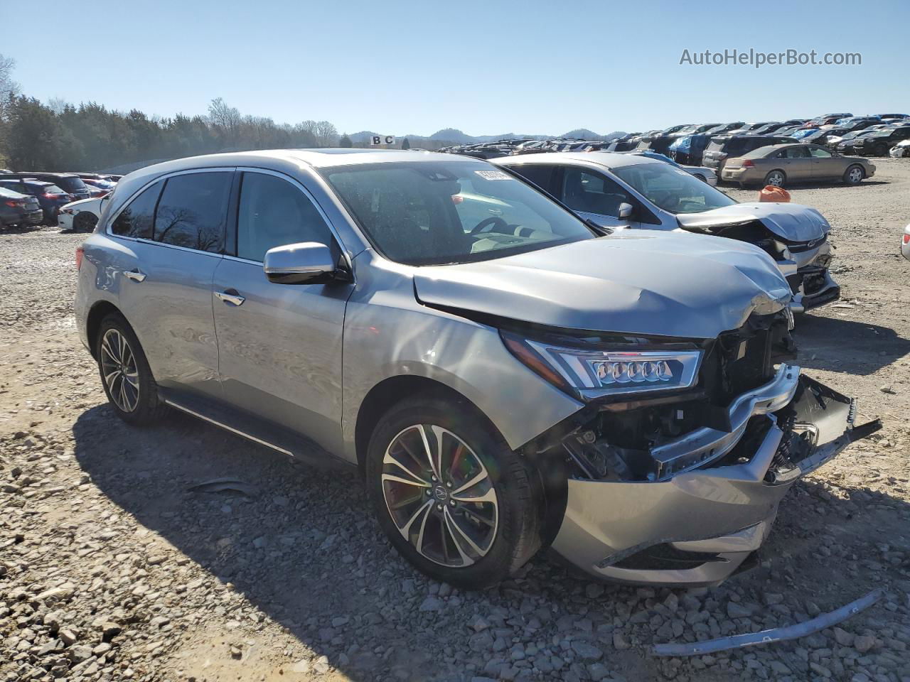 2020 Acura Mdx Technology Silver vin: 5J8YD4H51LL028814