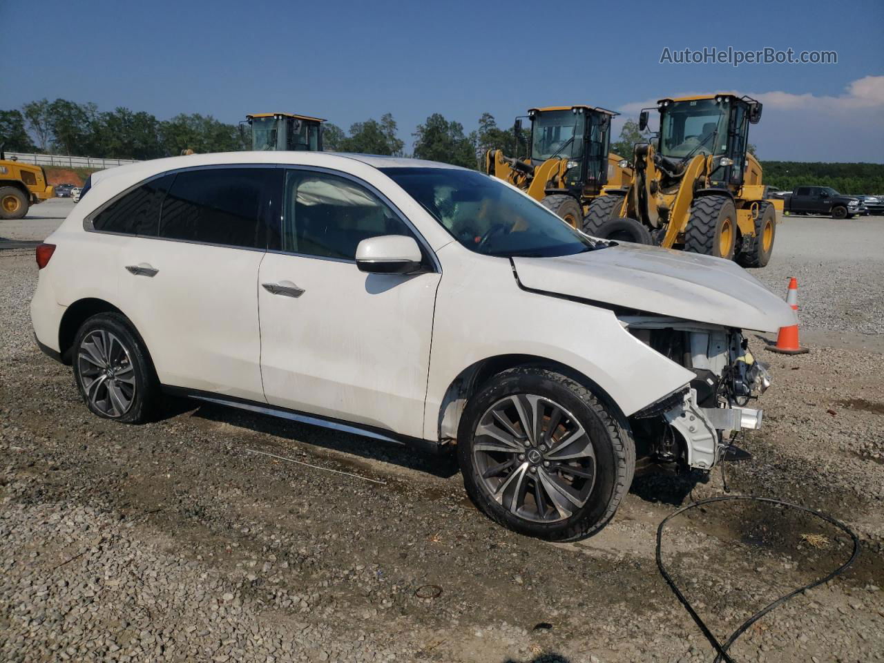 2020 Acura Mdx Technology White vin: 5J8YD4H52LL007647