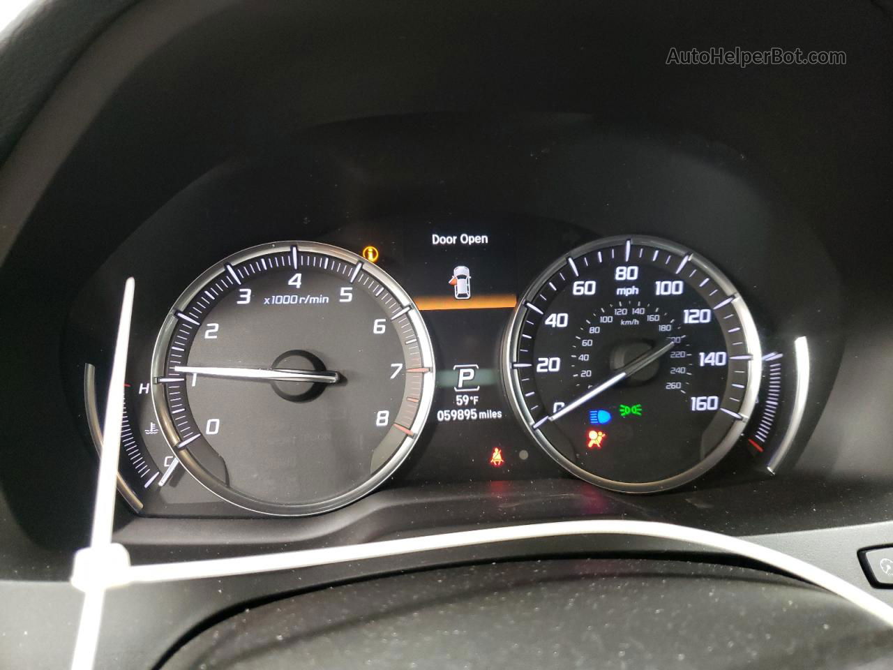 2020 Acura Mdx Technology Белый vin: 5J8YD4H54LL019413