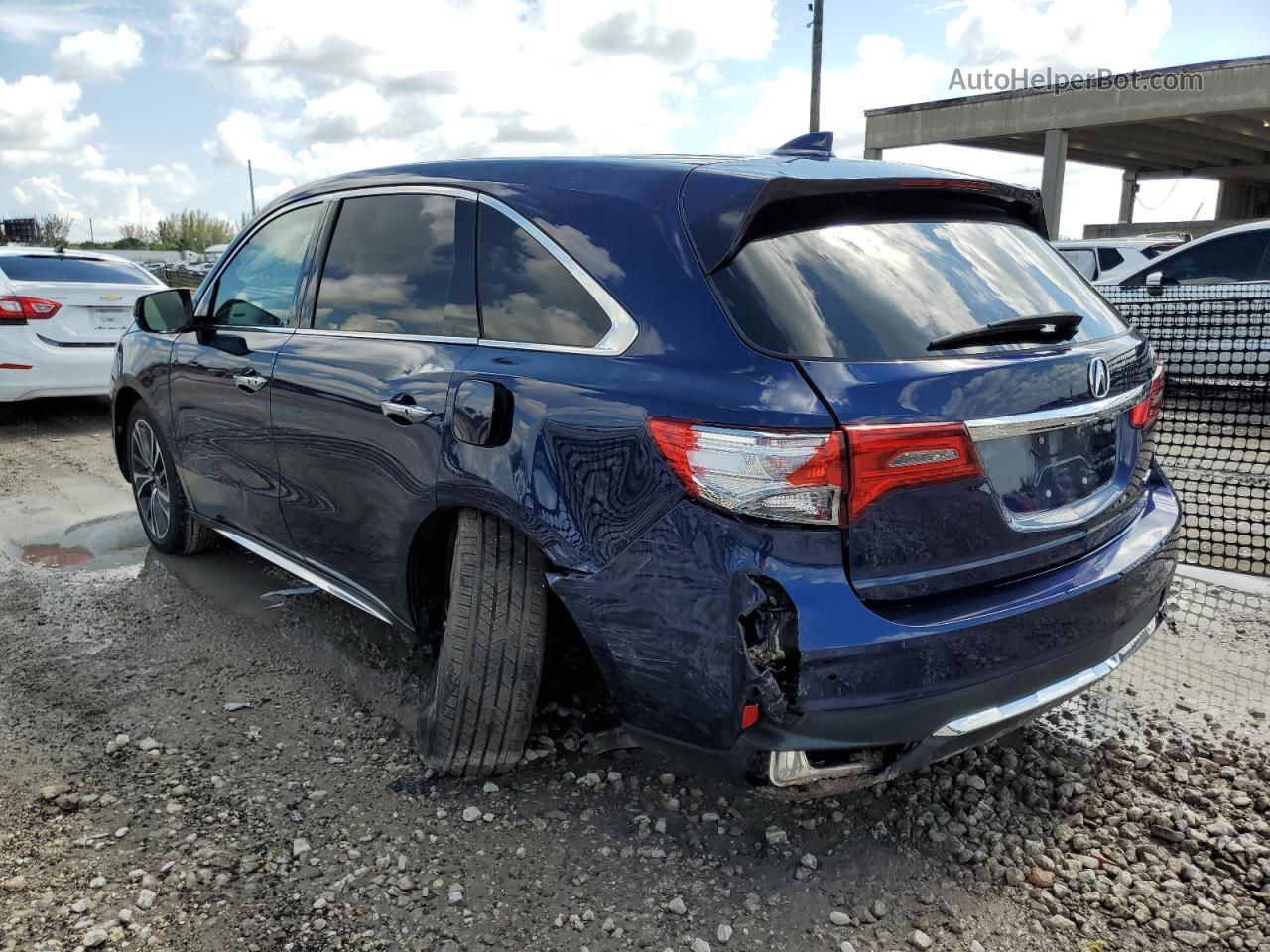 2020 Acura Mdx Technology Синий vin: 5J8YD4H55LL032431