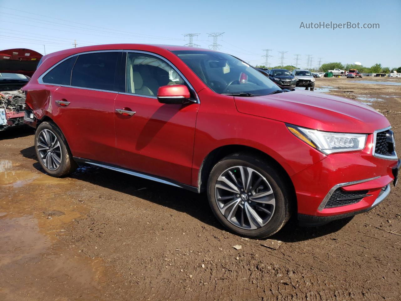 2020 Acura Mdx Technology Red vin: 5J8YD4H56LL029764