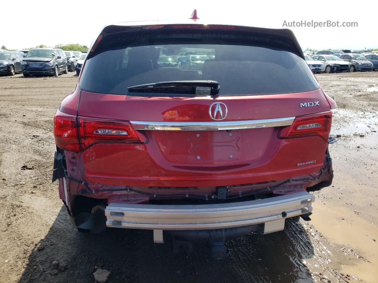 2020 Acura Mdx Technology Red vin: 5J8YD4H56LL029764