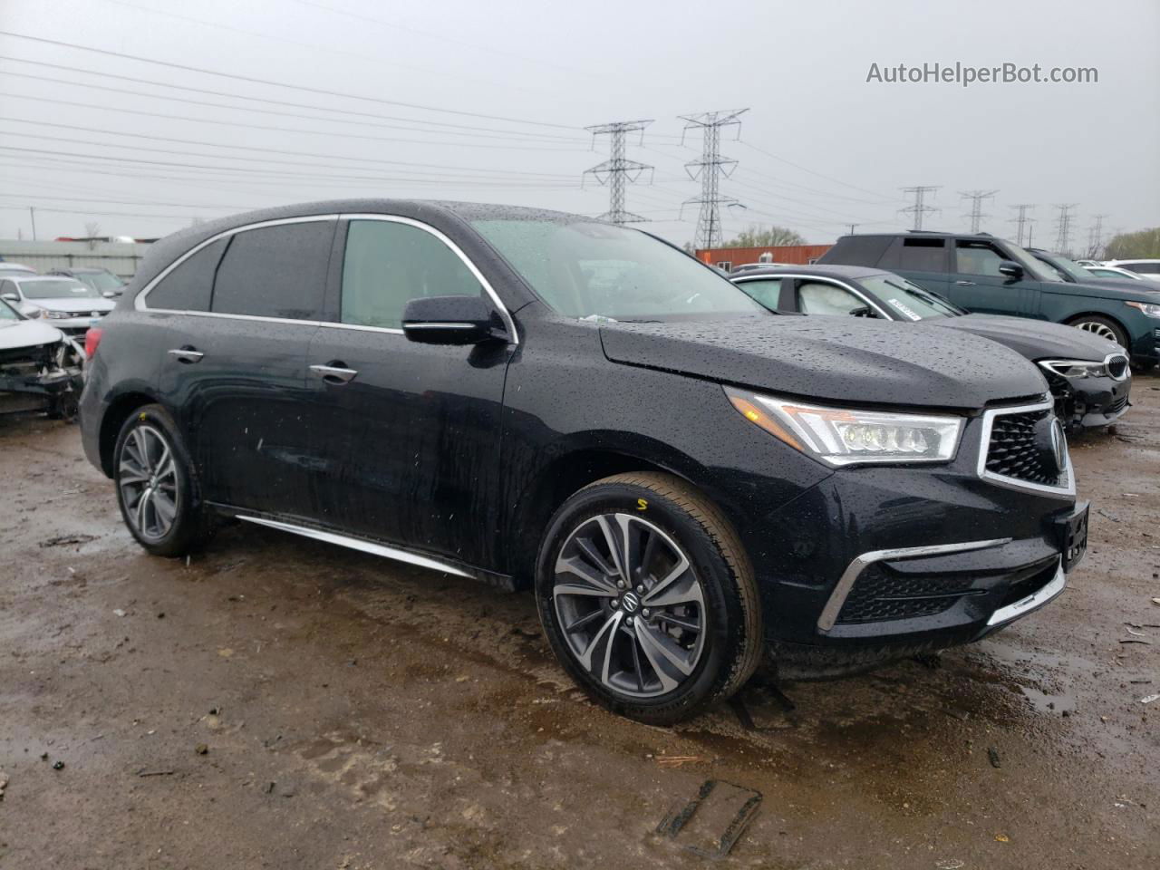 2020 Acura Mdx Technology Black vin: 5J8YD4H56LL048024