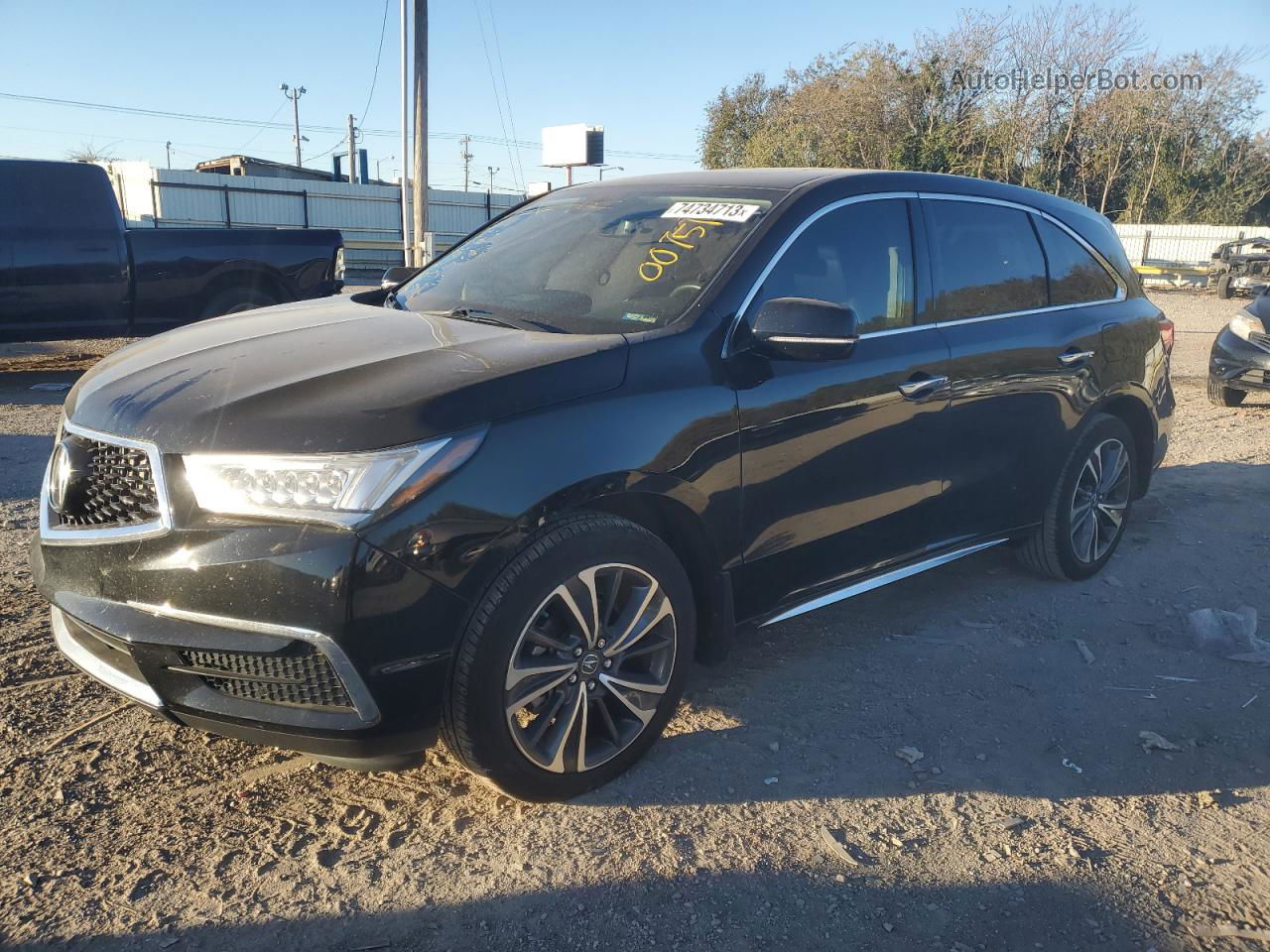 2020 Acura Mdx Technology Black vin: 5J8YD4H57LL007515