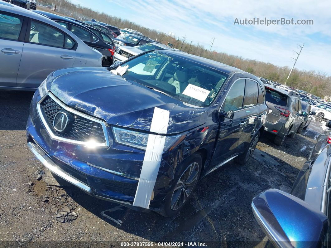 2020 Acura Mdx Technology Package Blue vin: 5J8YD4H57LL027621