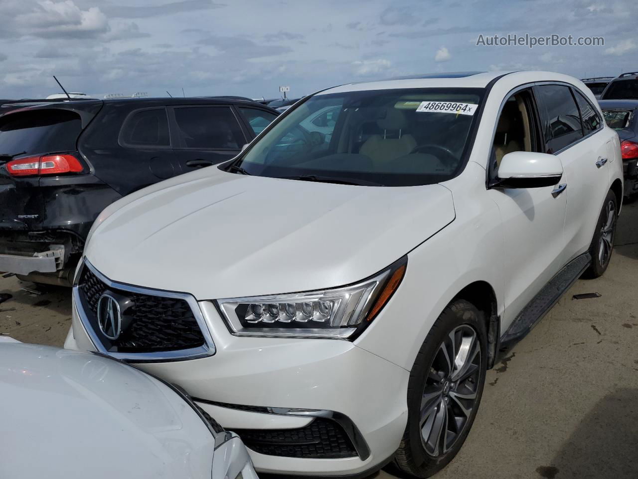 2020 Acura Mdx Technology Белый vin: 5J8YD4H58LL009936