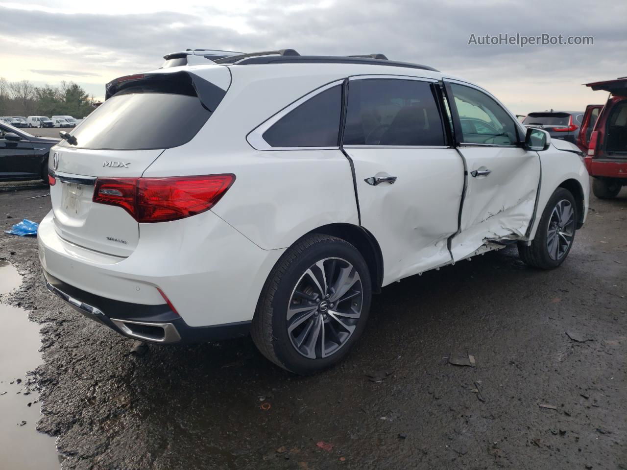 2020 Acura Mdx Technology White vin: 5J8YD4H59LL022615