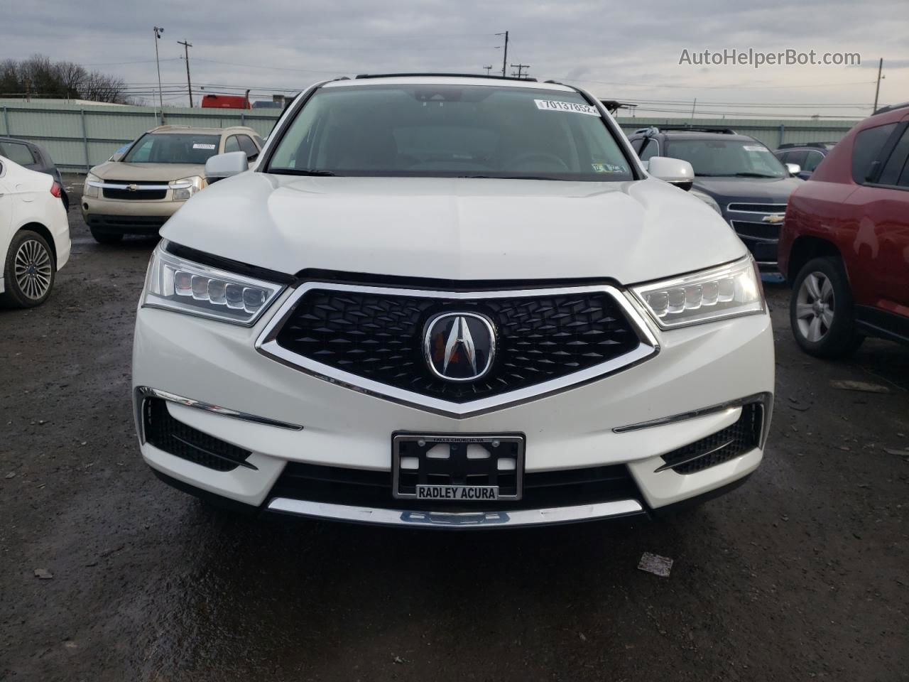 2020 Acura Mdx Technology Белый vin: 5J8YD4H59LL022615