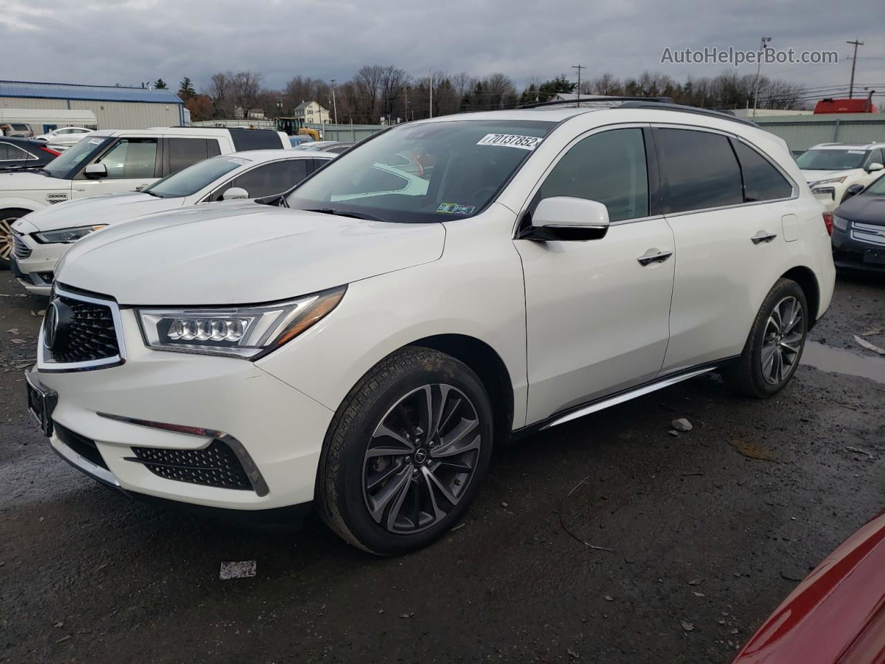 2020 Acura Mdx Technology White vin: 5J8YD4H59LL022615