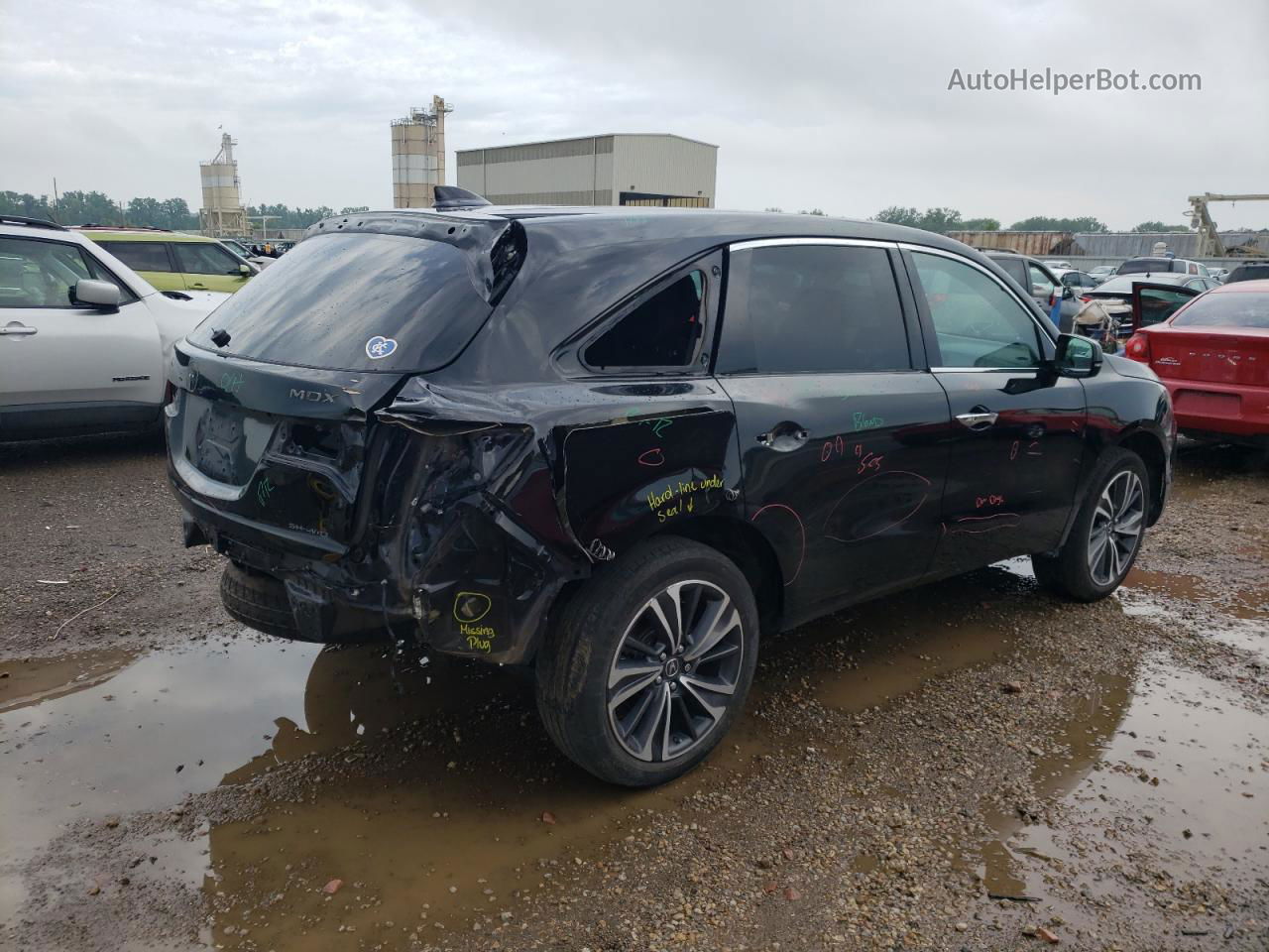 2020 Acura Mdx Technology Черный vin: 5J8YD4H59LL027054