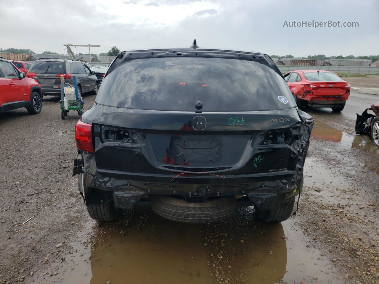 2020 Acura Mdx Technology Черный vin: 5J8YD4H59LL027054