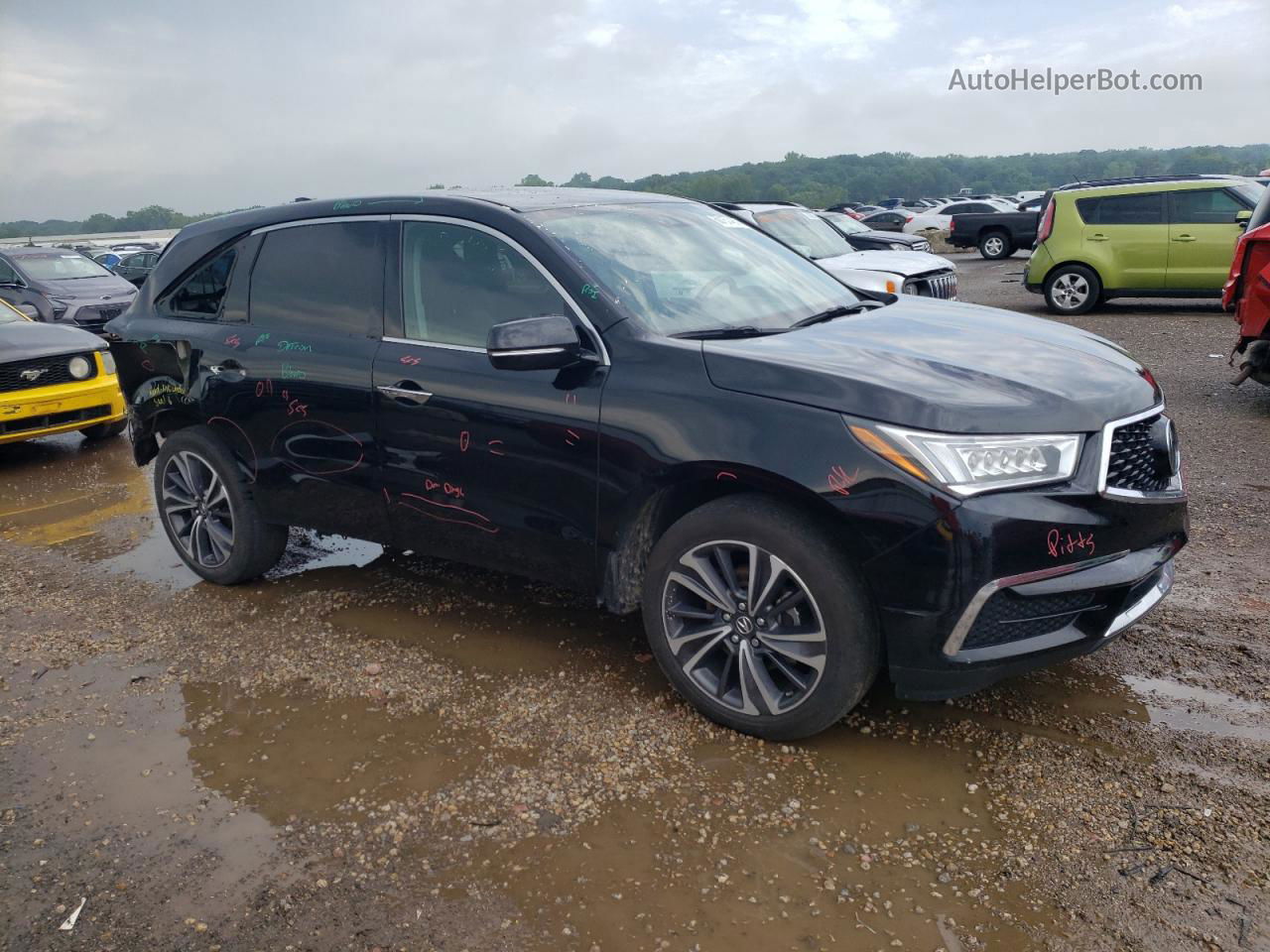 2020 Acura Mdx Technology Black vin: 5J8YD4H59LL027054