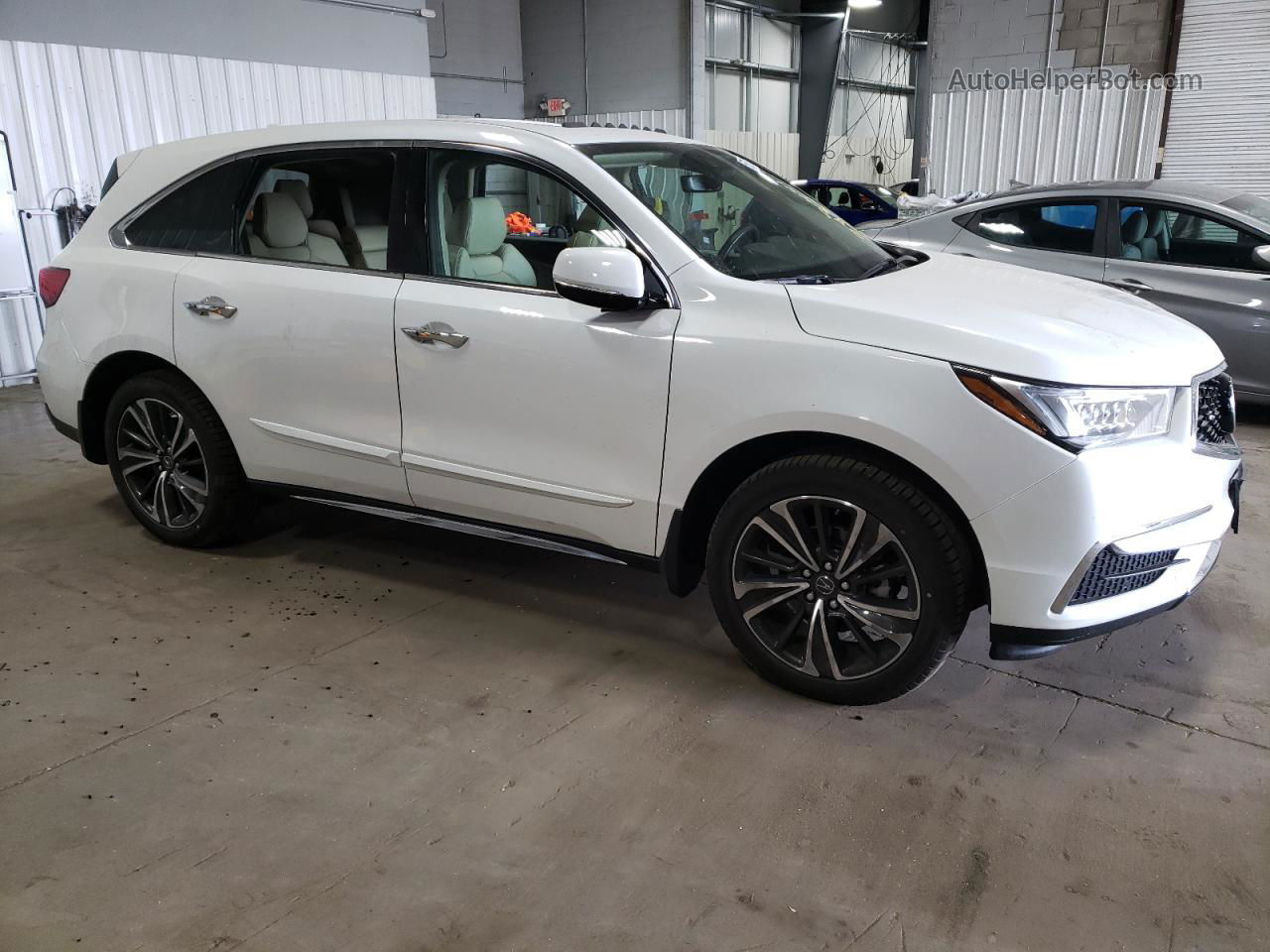 2020 Acura Mdx Technology White vin: 5J8YD4H59LL044940