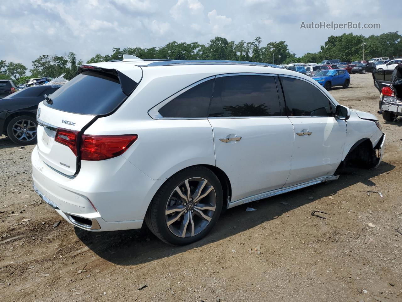 2020 Acura Mdx Advance White vin: 5J8YD4H81LL015393