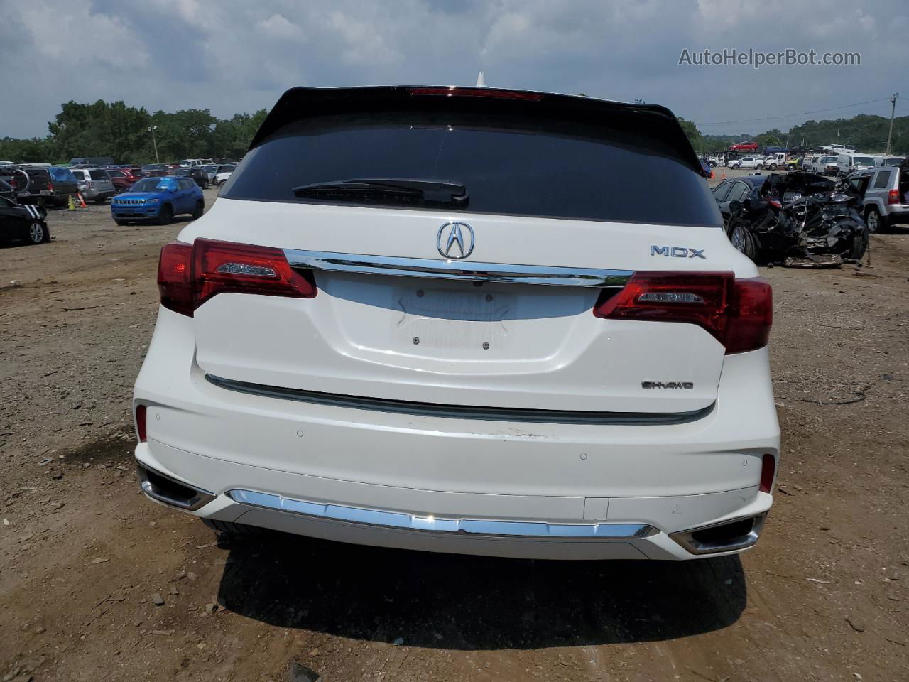 2020 Acura Mdx Advance White vin: 5J8YD4H81LL015393