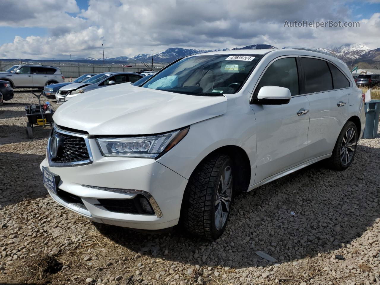 2020 Acura Mdx Advance White vin: 5J8YD4H8XLL001119