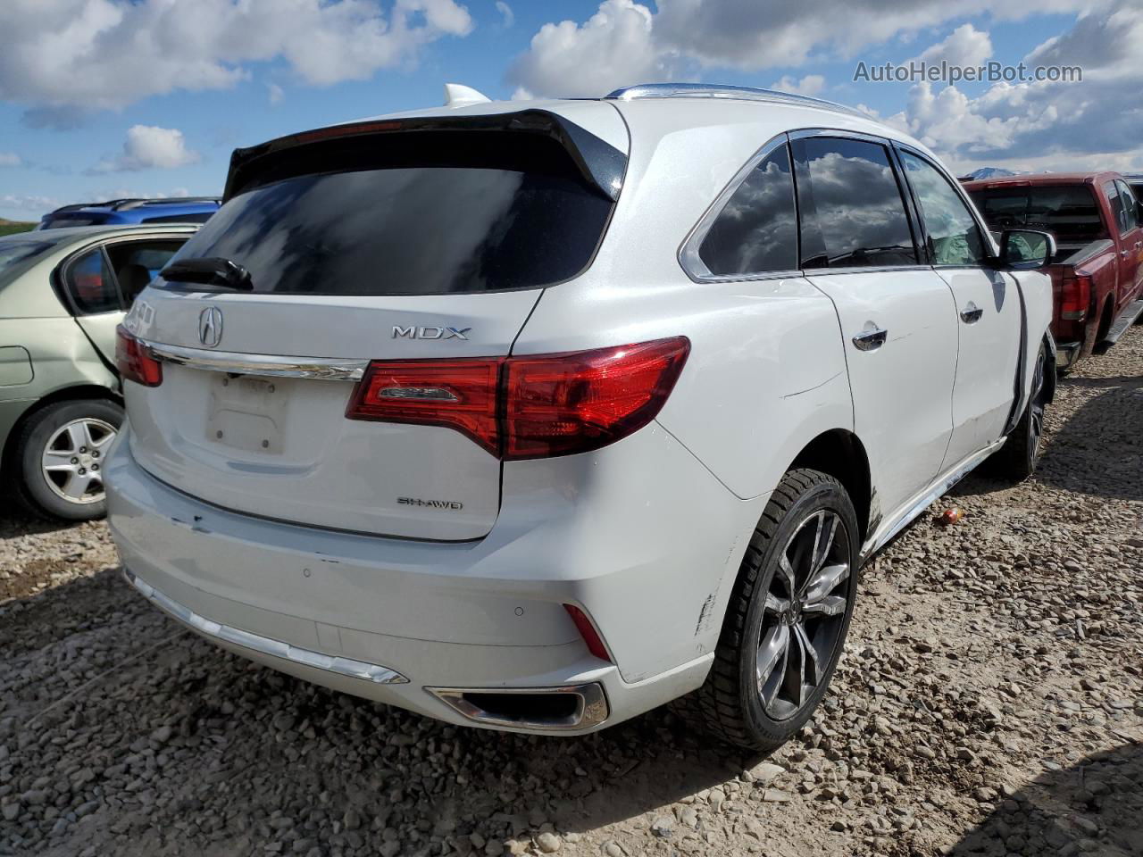 2020 Acura Mdx Advance White vin: 5J8YD4H8XLL001119