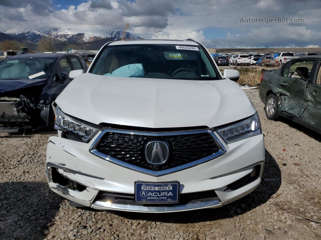 2020 Acura Mdx Advance White vin: 5J8YD4H8XLL001119