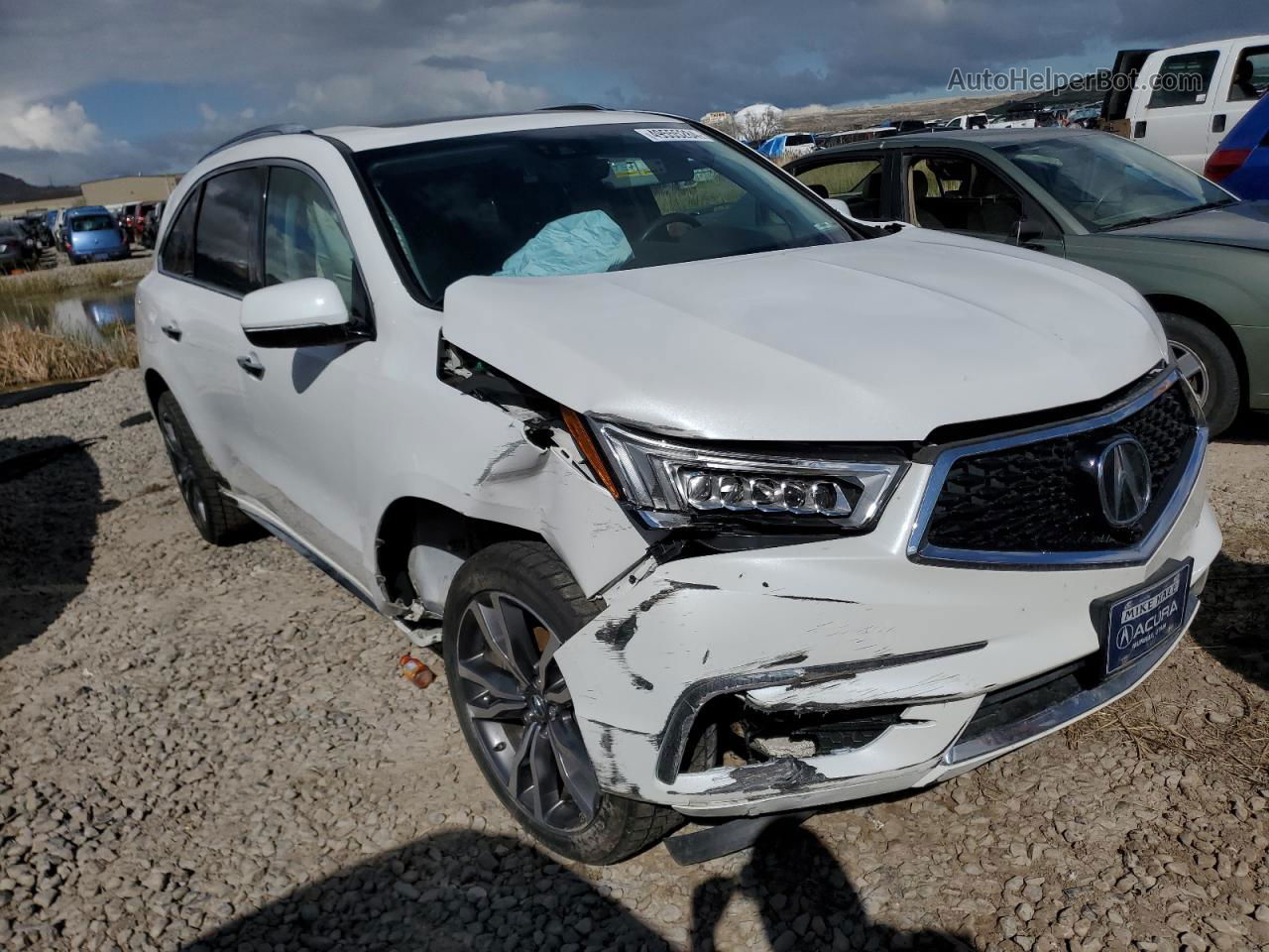 2020 Acura Mdx Advance White vin: 5J8YD4H8XLL001119