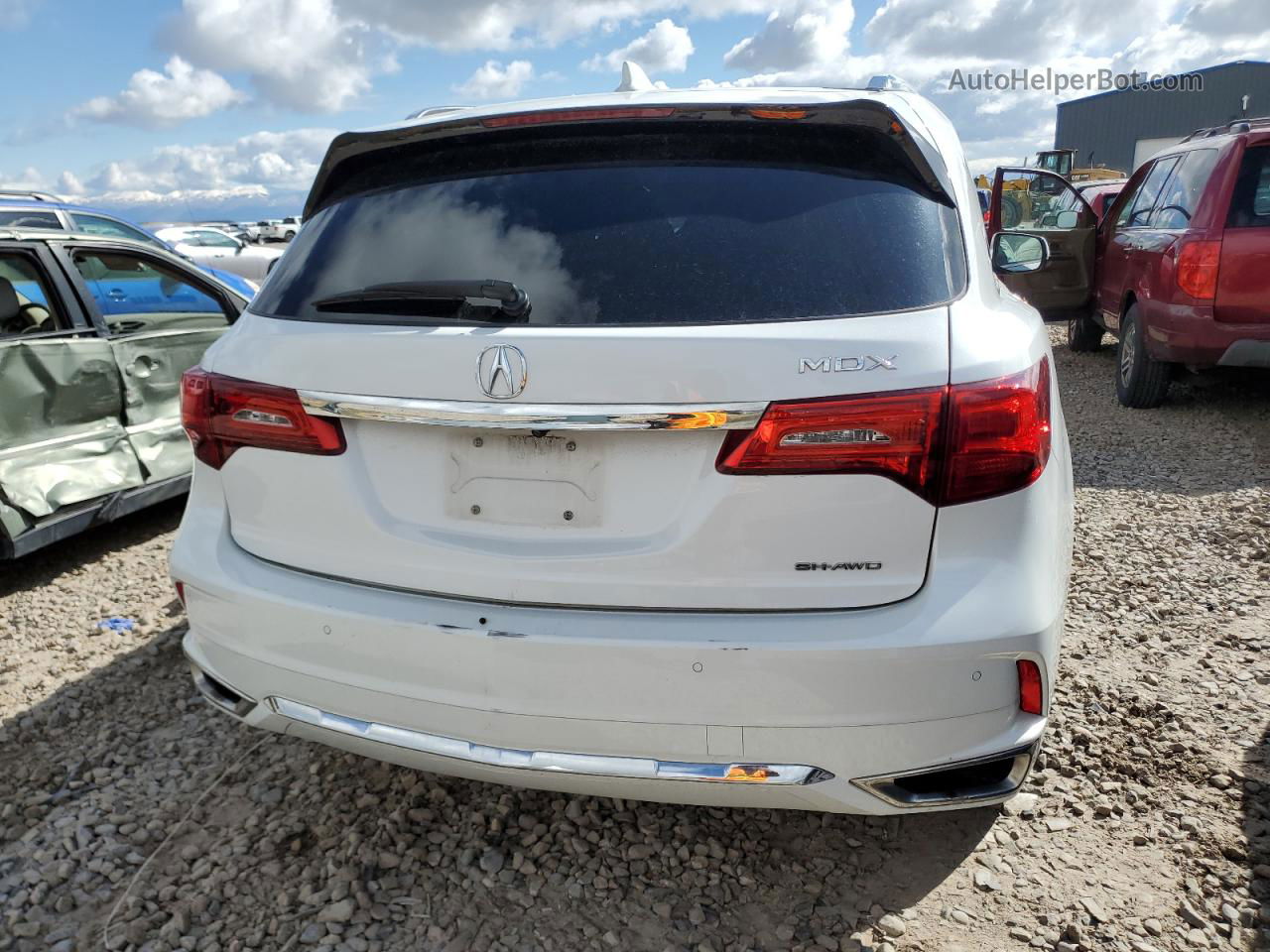 2020 Acura Mdx Advance White vin: 5J8YD4H8XLL001119