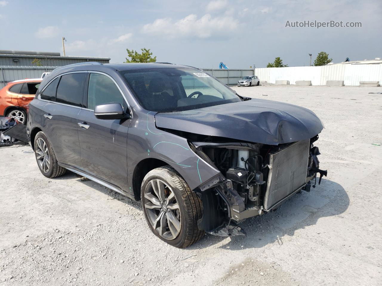 2020 Acura Mdx Advance Серый vin: 5J8YD4H8XLL051308