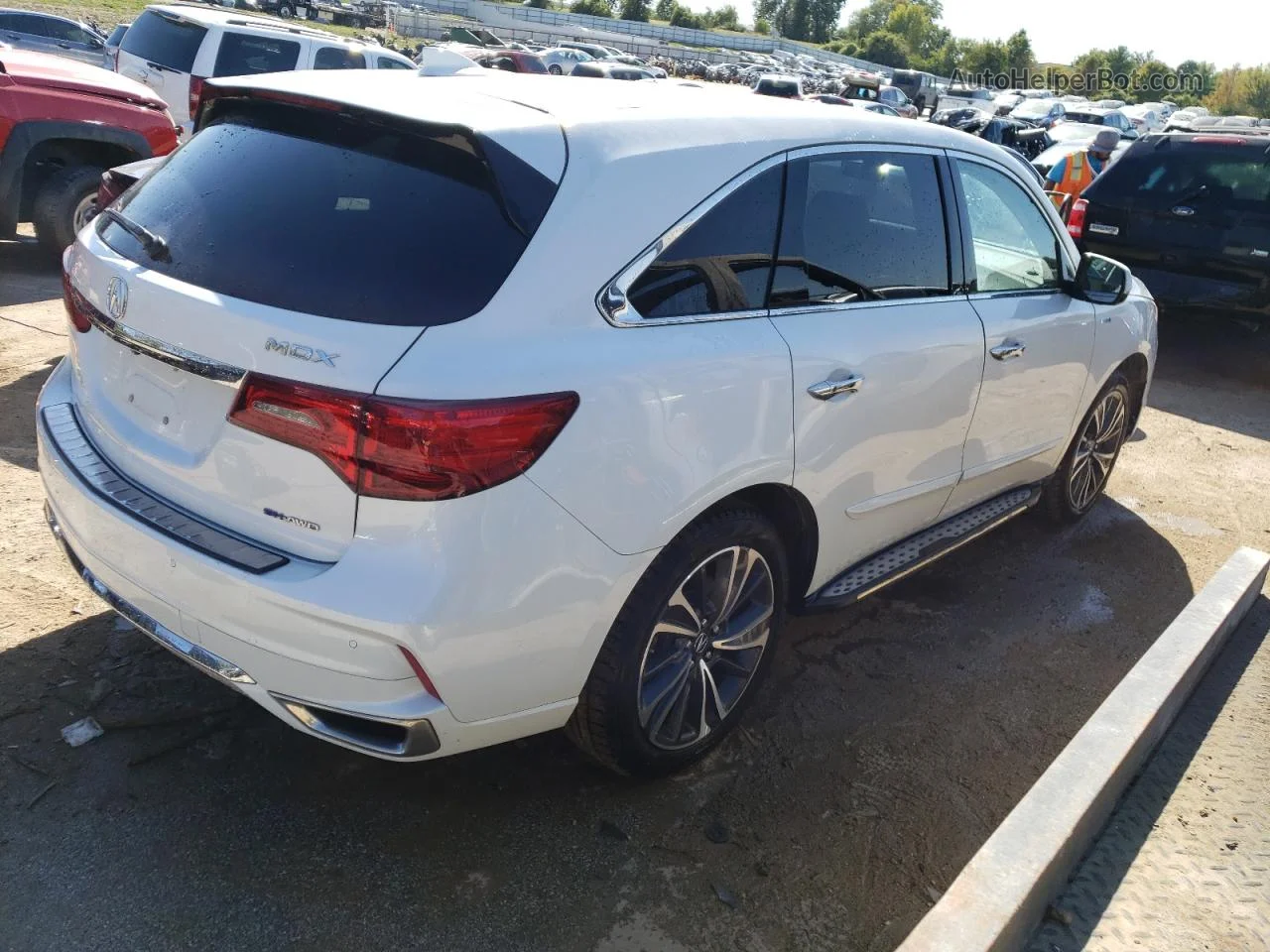 2020 Acura Mdx Sport Hybrid Technology White vin: 5J8YD7H59LL001135