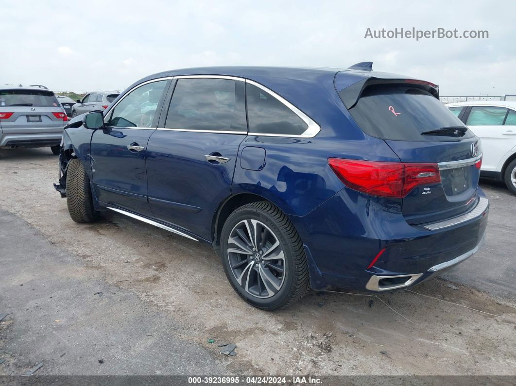 2020 Acura Mdx Sport Hybrid Technology Package Blue vin: 5J8YD7H59LL001457