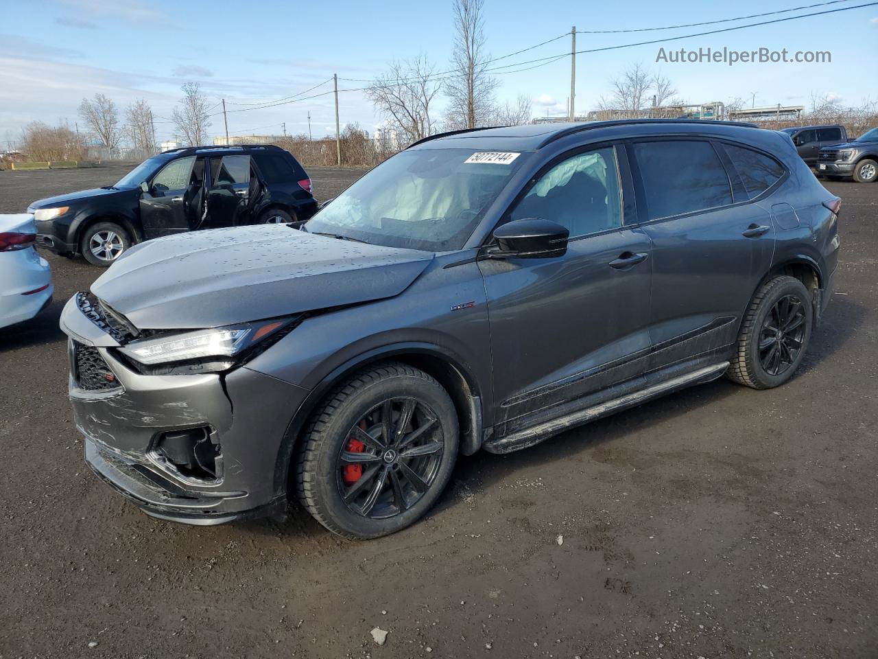 2023 Acura Mdx Type S Advance Серый vin: 5J8YD8H88PL800104