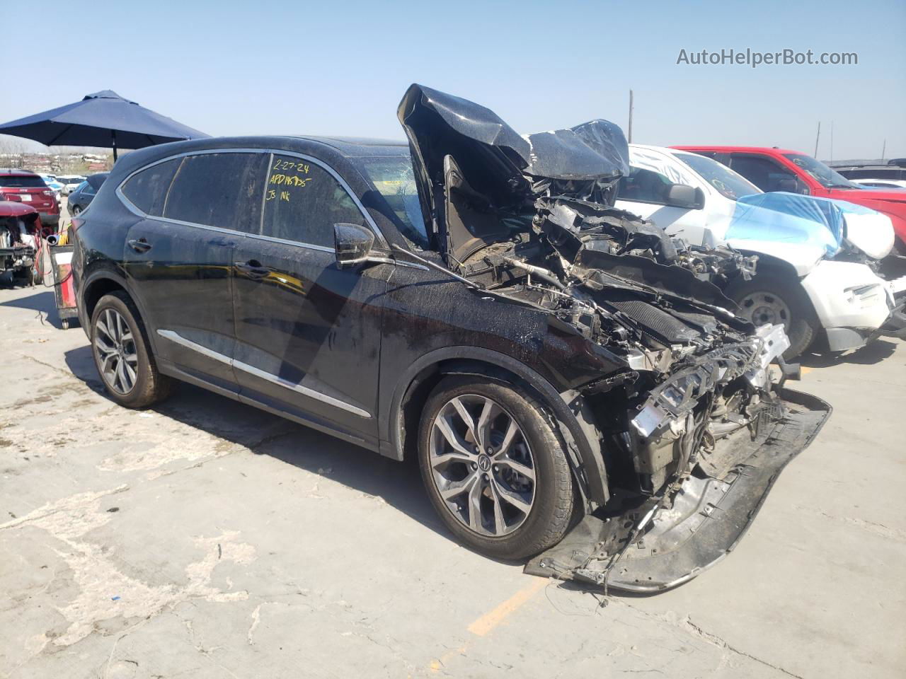 2023 Acura Mdx Technology Черный vin: 5J8YD9H42PL004578