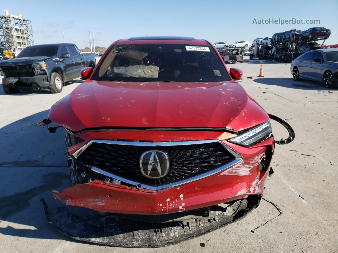 2023 Acura Mdx Technology Red vin: 5J8YD9H43PL002113