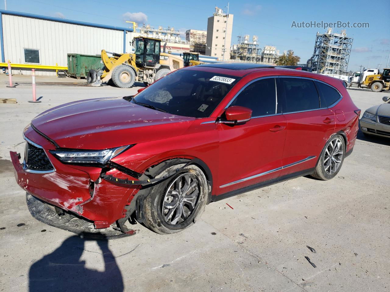 2023 Acura Mdx Technology Red vin: 5J8YD9H43PL002113