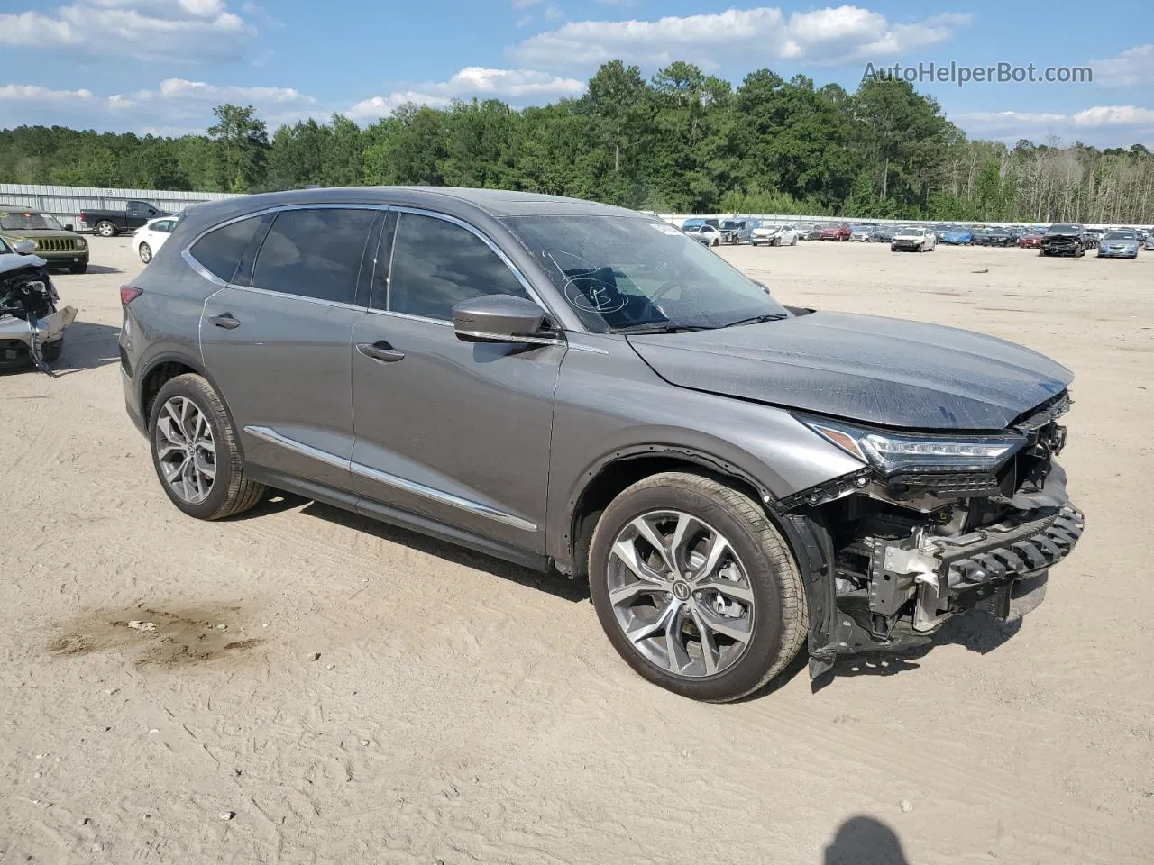 2023 Acura Mdx Technology Серый vin: 5J8YD9H46PL001277