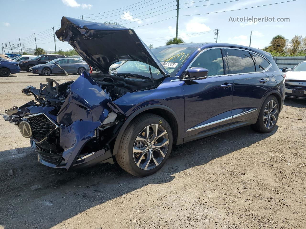 2023 Acura Mdx Technology Blue vin: 5J8YD9H47PL005631