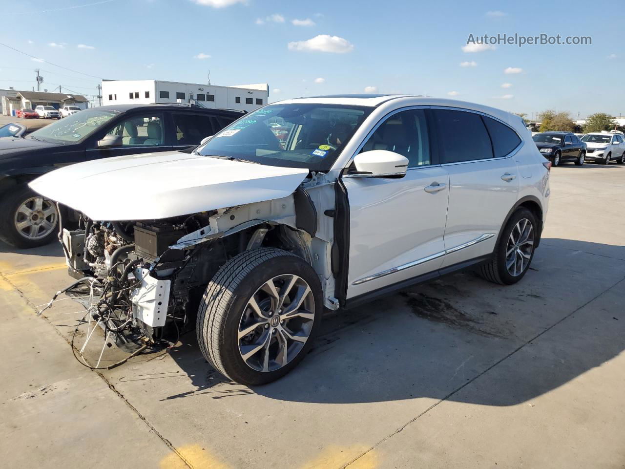 2023 Acura Mdx Technology White vin: 5J8YD9H47PL005774