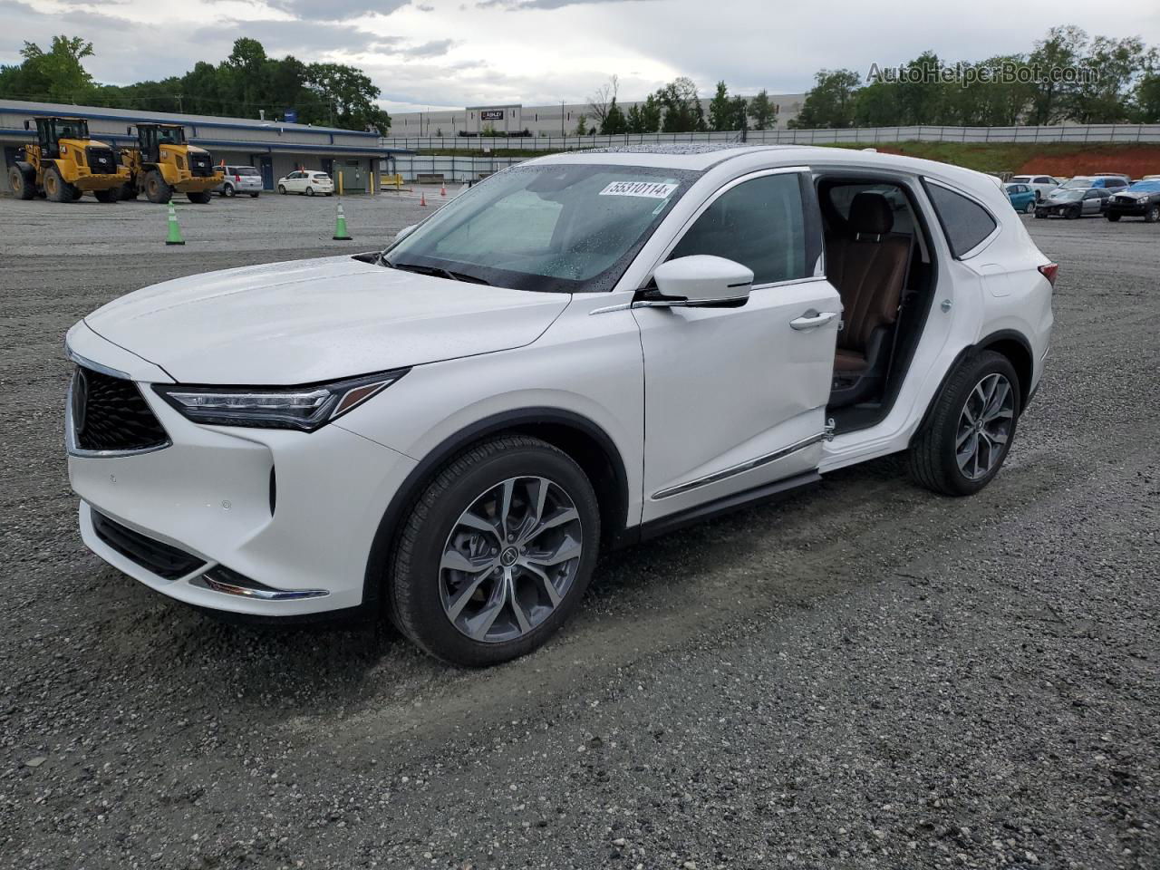 2023 Acura Mdx Technology White vin: 5J8YD9H49PL002066