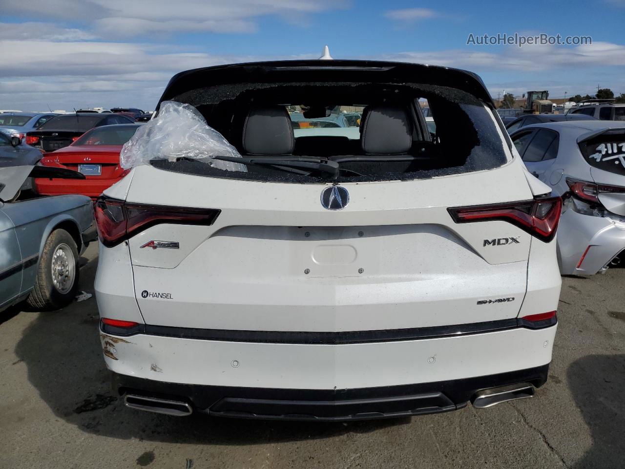 2023 Acura Mdx A-spec White vin: 5J8YE1H01PL018970